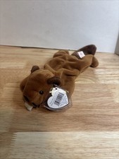 RARE Ty Beanie Baby Bucky Beaver 1995 PVC