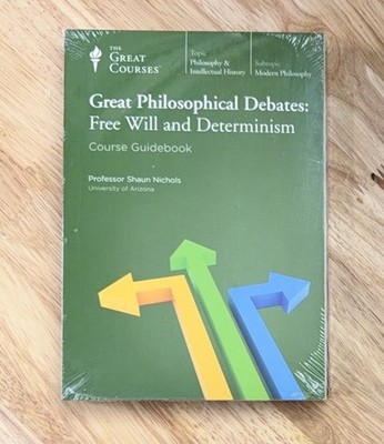 GREAT PHILOSOPHICAL DEBATES: FREE WILL DETERMINISM GREAT COURSES 4-DVDs/BOOK NEW