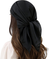 Womens Head Hair Scarf Like Satin Silk Scarf Sleeping Hair Wrapping Night 27.5"
