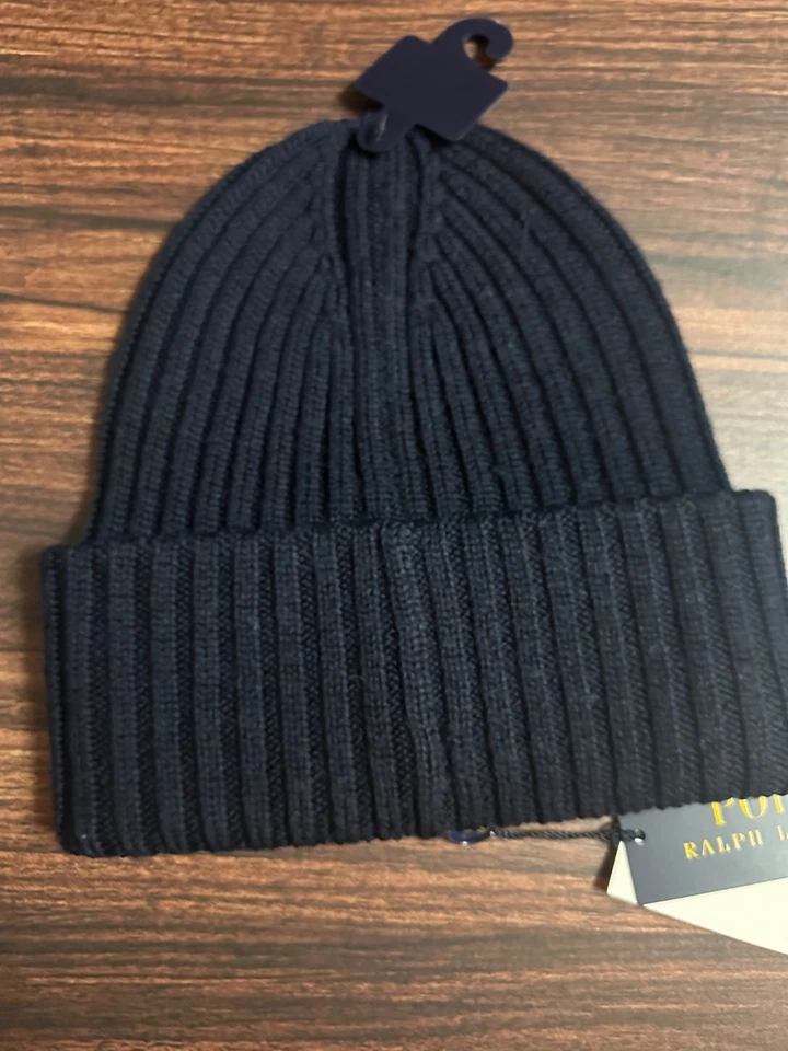 BN Polo Ralph Lauren Hombre New York Gorro Azul Marino Foto 2 de 4