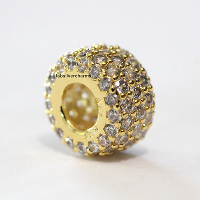 Authentic Pandora SHINE #792820C01 Sparkling Pave Triple-row Charm