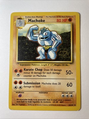 Machoke 034/102 - Base Set Regular (LP)