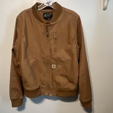 Carhartt Brown Model No. OJ2524-W WOMEN'S CRAWFORD BOMBER JACKET Sz M Fall