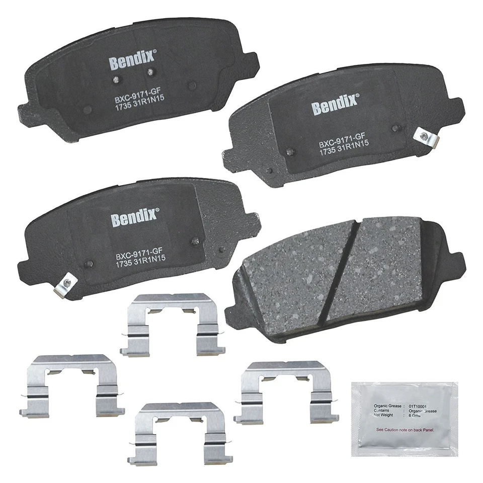 For Kia Forte5 14-17 Bendix Premium Copper Free Ceramic Front Disc Brake Pads Foto 2 de 2