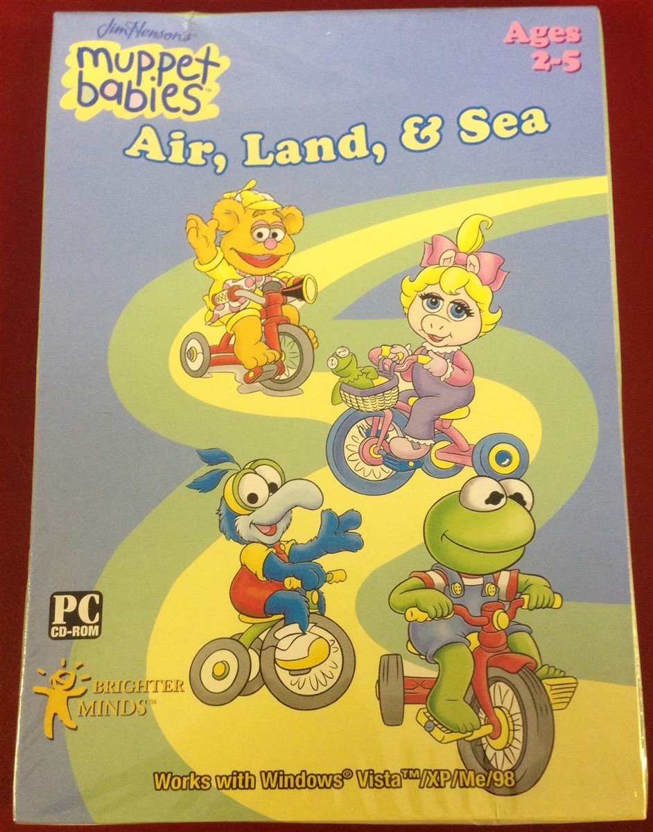 Video Game PC Muppet Babies Air Land & Sea NEW