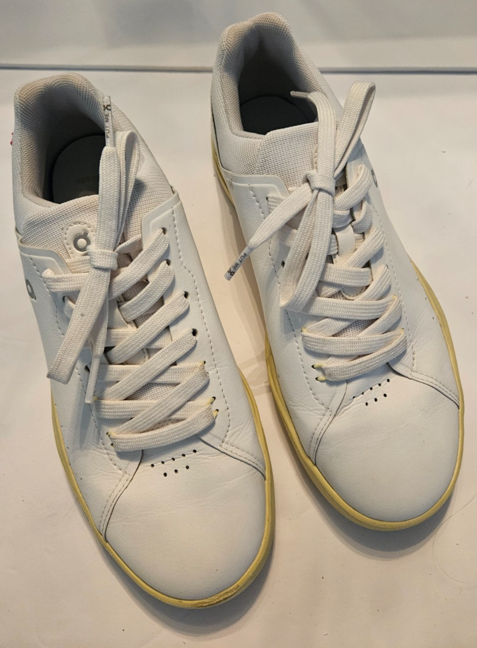 On Cloud THE ROGER Advantage Women's Leather Sneakers Roger Federer White Sz US8