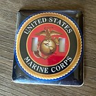 United States Marine Corps USMC Light Switch Plate Plastic Red Gold Blue — photo 1