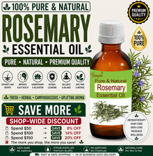 Rosemary Essential Oil Pure Rosmarinus officinalis Natural Hair Care Bangota