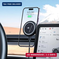Fast Charging Wireless Car Charger Mount, Magnetic Foldable Car Phone Holder for