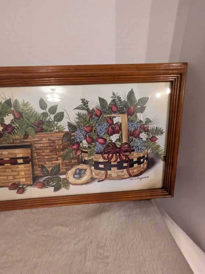 Изображение 3 корзин 22,25 x 12 дюймов с птичьим гнездом и яйцами - Изображение 4 из 4