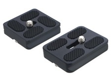 2 PCS 40mm 50mm Aluminum ArcaSwiss Quick Release Plates 1/4 In Screw