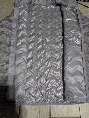 Mens Columbia QUATERPIPE Ridge 700 Down FILL Omni Heat Jacket Puffer SZ XL - Picture 4 of 7