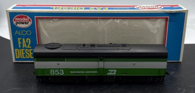 #ad Model Power 845 HO FA2 Powered Diesel Locomotive Burlington Northern #853 L N $29.99