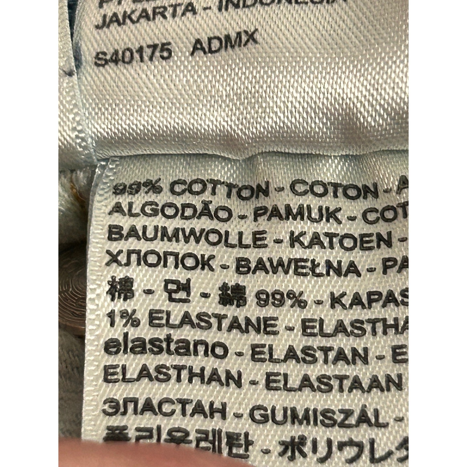 Levis 511 Jeans Mens Blue 38x32 Medium Wash Slim Fit Distressed Denim 04511-2369 thumbnail 6