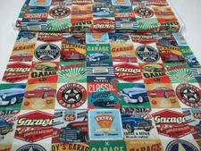 Michael Miller quilt-craft fabric AMERICA'S GARAGE mul 2 yds (dcx-12520) Rte.66
