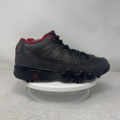 Air Jordan 9 Low Golf \'Charcoal’ Nike Air Jordan 9 Golf Black/Dark Charcoal-True Red  main image 3