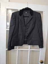 Peabody House Womens 13/14 Vintage 6 Button Blazer Navy Brown Wool Hungary K1