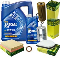 Inspektionspaket 6L Mannol 10W-30 FüR Mercedes R170 230 Kompressor 200