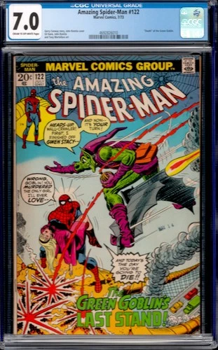 Amazing Spider-Man #172 Marvel Comics 1973 Death Of Green Goblin CGC 7.0