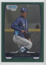 2012 Bowman Chrome Prospects Rack Pack Green Refractor Felipe Vazquez Rivero 0a1