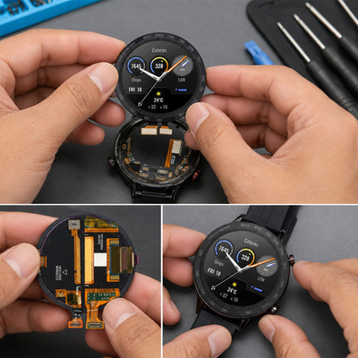 Für Honor Magic Watch 2 46mm MNS-B19 LCD Bildschirm Digitizer Ersatz Reparatur Set