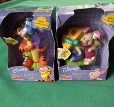 Disney Winnie the Pooh Baby Squeeze  em figure TIGGER  PIGLET squeak sound lot