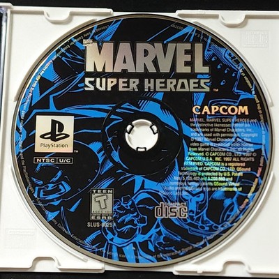 Marvel Super Heroes PS1 NTSC-U/C Tested Authentic Disc Only