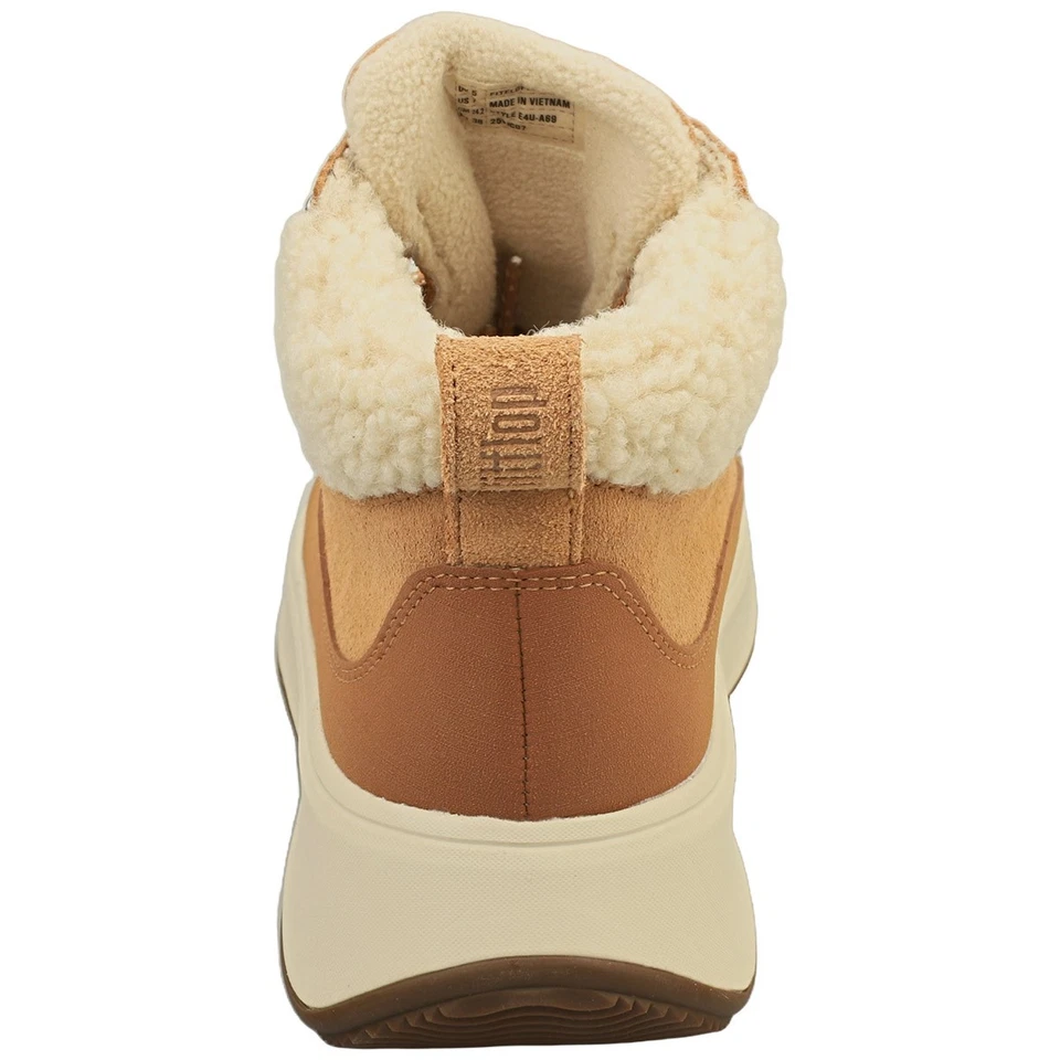 Botas Fashion FitFlop F-MODE Teddy Collar Cálida Marrón Desierto - Imagen 4 de 4