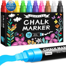 Window Chalk Markers for Glass 1 Count Pack of 10 , Neon - 10mm 10Pack