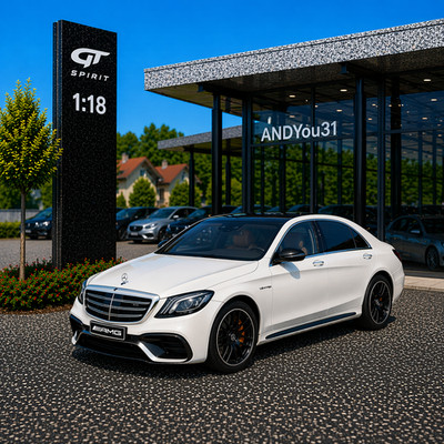 GT Spirit 1:18 Mercedes-AMG S63 DIAMANTWEISS Dealer Edition S 63