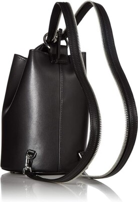 calvin klein karsyn leather backpack tote Calvin Klein Black Convertible Backpack Shoulder Tote Karsyn Leather for  sale online