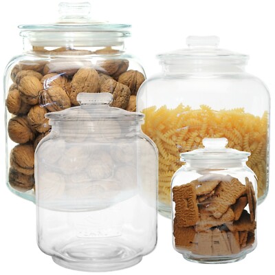 Bonboniere Bonbonglas XL Vorratsglas Vorratsgläser Gebäckdose Keksdose 3,4-7L S9