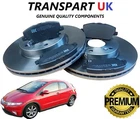 *HONDA CIVIC TYPE R 2006-2011 FRONT 2 BRAKE DISCS AND PADS SET