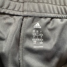 Adidas Climalite T 10 Pant Women L Charcoal Tapered Ankle Zip Training Classic