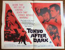 TOKYO AFTER DARK 1959 MOVIE POSTER 22x28 MICHI KOBI, RICHARD LONG