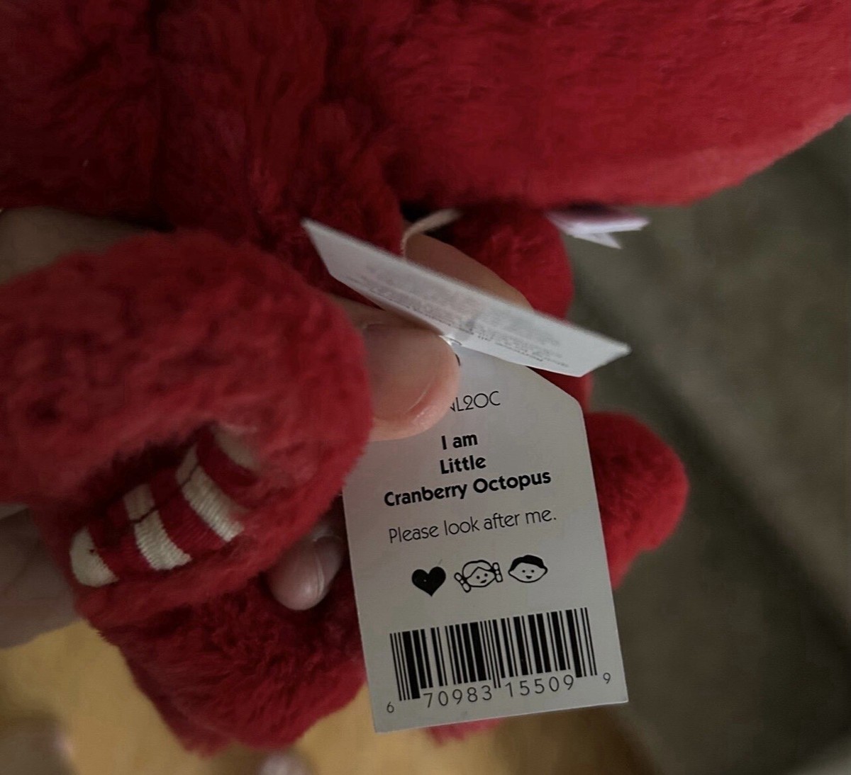 Jellycat Little Cranberry Octopus - NWT - RETIRED- VHTF | eBay
