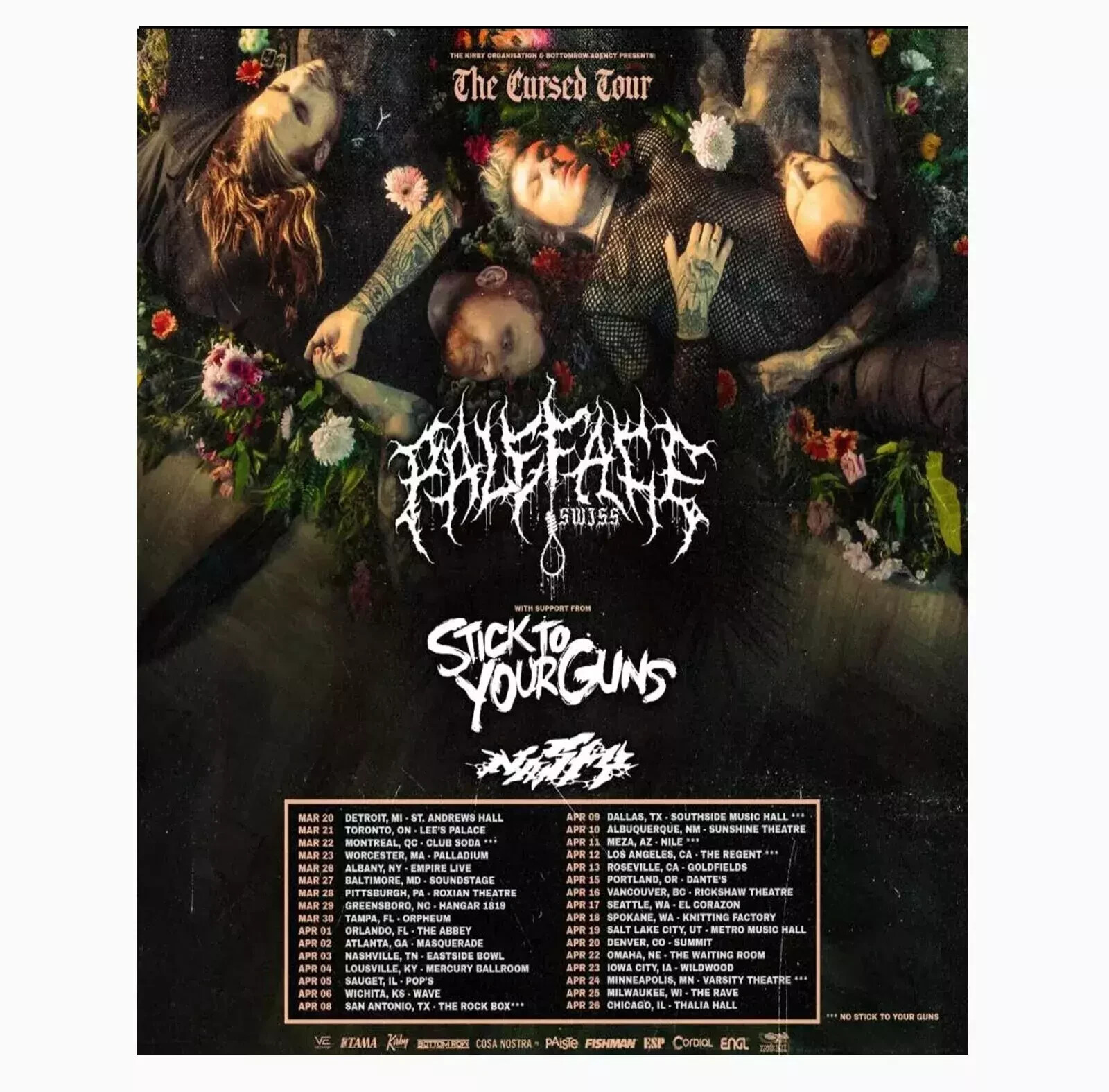 Paleface Swiss 2025 Tour Poster