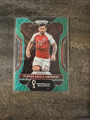 PIERRE EMILE HOJBJERG 2022 Panini Prizm World Cup Green Wave #75 Denmark