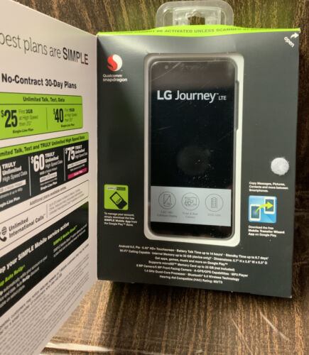 ⚡️Simple Mobile LG Journey 4G LTE Prepaid 🆕 SIM CARD NOT INCLUDED 👈 - Picture 1 of 3