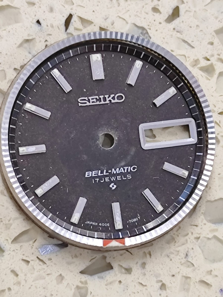 SEIKO Bell-Matic 4006-7020/7021/7029 Black DIAL4006 & hands &ring