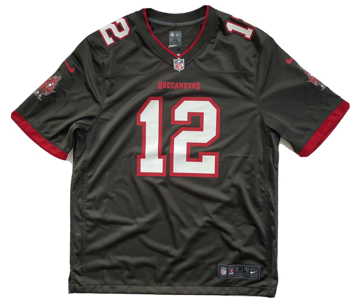 Tom Brady Tampa Bay Buccaneers Nike Alternate Pewter Game Jersey XL  (X-Large)