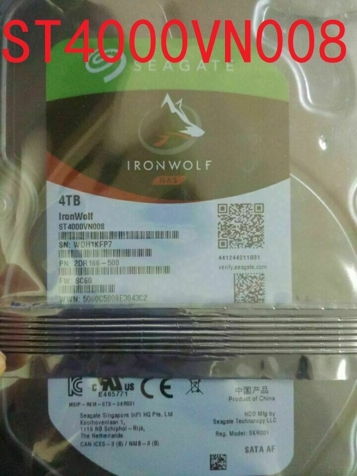 NEW Seagate IronWolf 4TB ST4000VN008 5900RPM 64MB 3.5