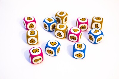 Colorful Mario Character Inspired Dice Set for Party Games - Perfect Gamer Gift