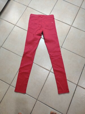 Rag \u0026 Bone High Rise Skinny Red Jeans 