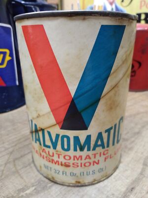 Vtg 1 Quart Ashland Valvomatic Automatic Transmission Fluid Carboard Can