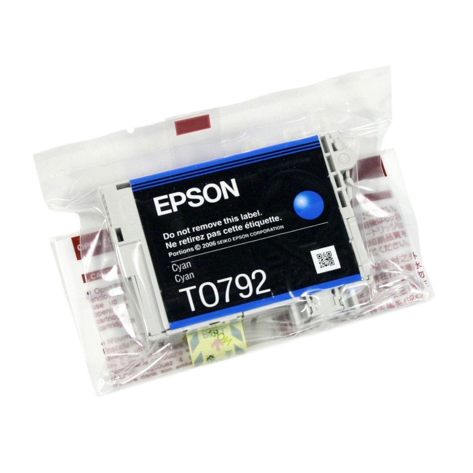 Cartouche D'encre Cyan Compatible Epson T0792 - CR-T0792 - Neuf Sous Blister