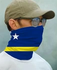 SUN GAITER Mask Bandana UPF 50+ UV Protecter Flag of Curacao Sport Face Neck