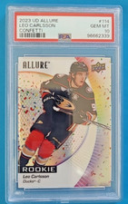 2023-24 Leo Carlsson Upper Deck Allure CONFETTI Rookie RC #114 PSA 10 GEM MINT