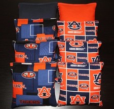 AUBURN TIGERS AU Cornhole Bean Bags ALL WEATHER Plastic Resin Filled Waterproof 