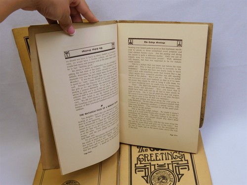1914-16 Illinois Womans College The College Greetings Bulletins Art Nouveau - Picture 5 of 8